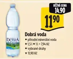 Albert Dobrá voda přírodní minerální voda nabídka
