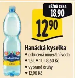 Albert Hanácká kyselka ochucená minerální voda nabídka