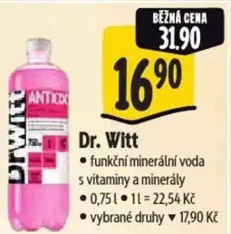 Albert Dr. Witt funkční minerální voda s vitaminy a minerály nabídka