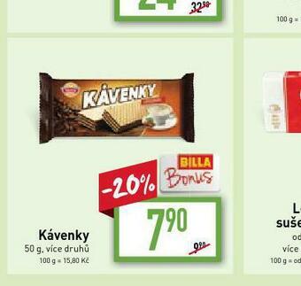 Billa Kávenky nabídka