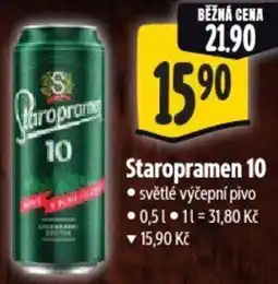 Albert Staropramen 10 světlé výčepní pivo nabídka