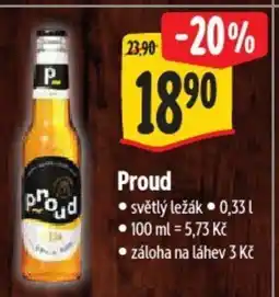 Albert Proud světlý ležák nabídka