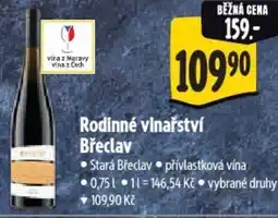 Albert Rodinné vinařství Břeclav nabídka