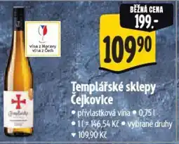 Albert Templářské sklepy Cejkovice nabídka