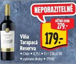 Albert Viña Tarapacá Reserva nabídka
