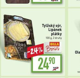Billa Lipánek plátky nabídka