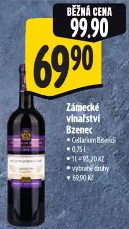 Albert Zámecké vinařství Bzenec nabídka