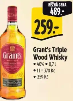 Albert Grant's Triple Wood Whisky nabídka