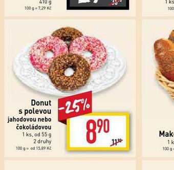 Billa Donut s polevou nabídka
