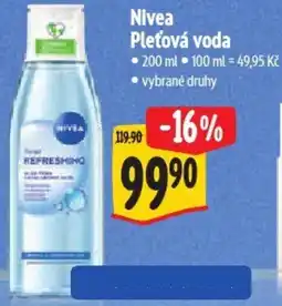 Albert Nivea Pleťová voda nabídka