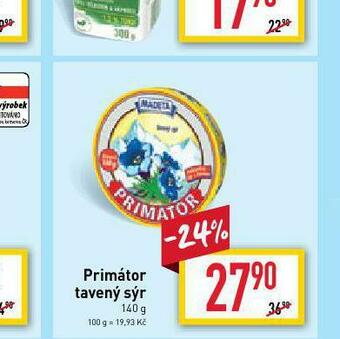 Billa Primátor tavený sýr nabídka