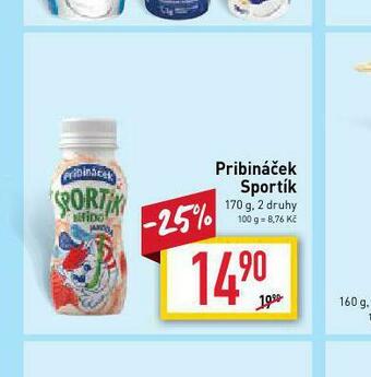 Billa Pribináček sportík nabídka