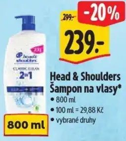 Albert Head & Shoulders Šampon na vlasy nabídka