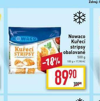 Billa Nowaco kuřecí stripsy obalované nabídka