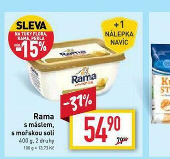 Rama s máslem, s mořskou solí