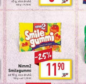Billa Nimm2 smilegummi nabídka