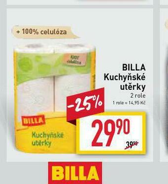 Billa Billa kuchyňské utěrky nabídka