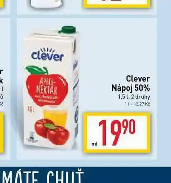 Billa Clever nápoj 50% nabídka