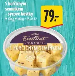 Albert S hořčičným semínkem -sýrové kostky nabídka