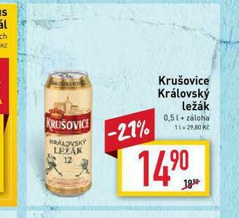 Billa Pivo krušovice 12 královský ležák nabídka