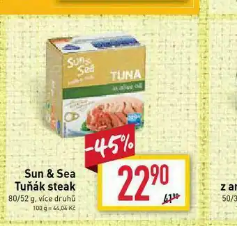 Billa Sun &amp; sea tuňák steak nabídka
