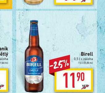 Billa Pivo birell nealko nabídka
