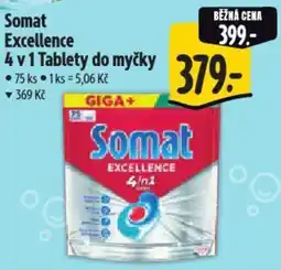 Albert Somat Excellence 4 v 1 Tablety do myčky nabídka
