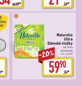 Billa Naturella ultra dámské vložky nabídka