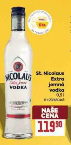 Billa St. Nicolaus Extra jemná vodka nabídka