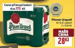 Billa Pilsner Urquell nabídka