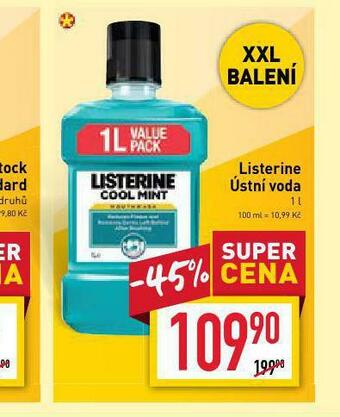 Billa Listerine ústní voda nabídka