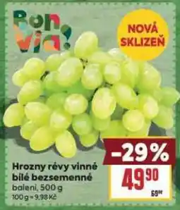 Billa Hrozny révy vinné bilé bezsemenné nabídka