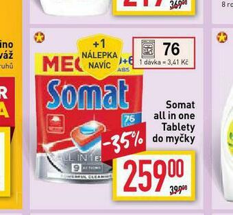 Billa Somat all in one tablety do myčky nabídka