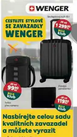 Billa WENGER Nasbírejte celou sadu kvalitních zavazadel a můžete vyrazit nabídka