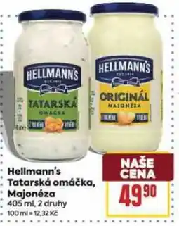 Billa Hellmann's Tatarská omáčka, Majonéza nabídka
