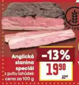 Billa Anglická slanina speciál nabídka