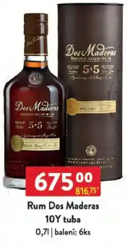 Qanto Rum Dos Maderas 10Y tuba nabídka
