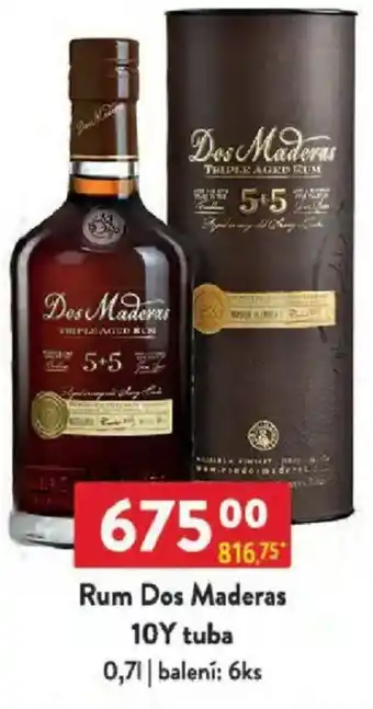 Qanto Rum Dos Maderas 10Y tuba nabídka