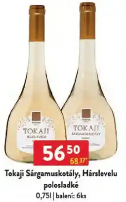 Qanto Tokaji Sárgamuskotály, Hárslevelu polosladké nabídka