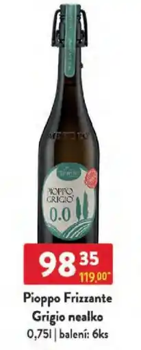 Qanto Pioppo Frizzante Grigio nealko nabídka