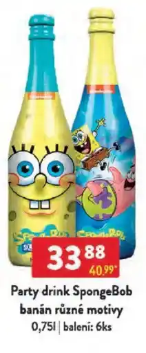 Qanto Party drink SpongeBob banán nabídka