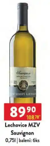 Qanto Lechovice MZV Sauvignon nabídka