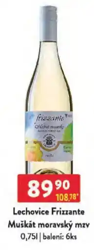 Qanto Lechovice Frizzante Muškát moravský mzv nabídka