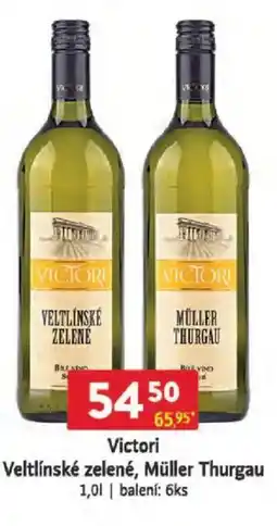 Qanto Victori Veltlínské zelené, Müller Thurgau nabídka