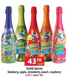 Qanto Rychlý špunty blueberry, apple, strawberry, peach, raspberry nabídka
