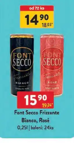 Qanto Font Secco Frizzante Bianco, Rosé nabídka