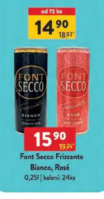 Qanto Font Secco Frizzante Bianco, Rosé nabídka