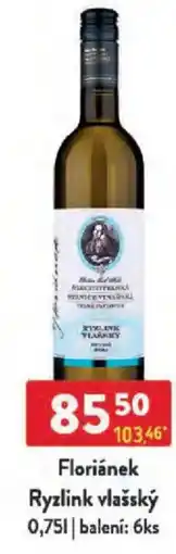 Qanto Floriánek Ryzlink vlašský nabídka