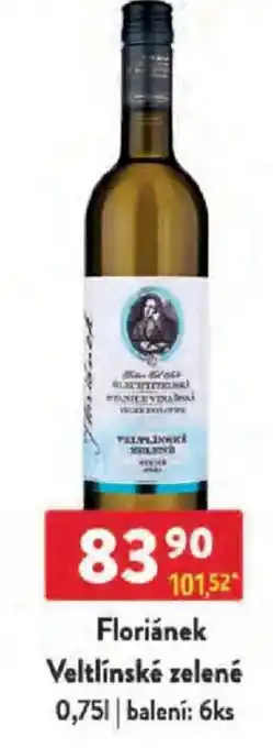 Qanto Floriánek Veltlínské zelené nabídka