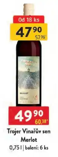 Qanto Trojer Vinařův sen Merlot nabídka